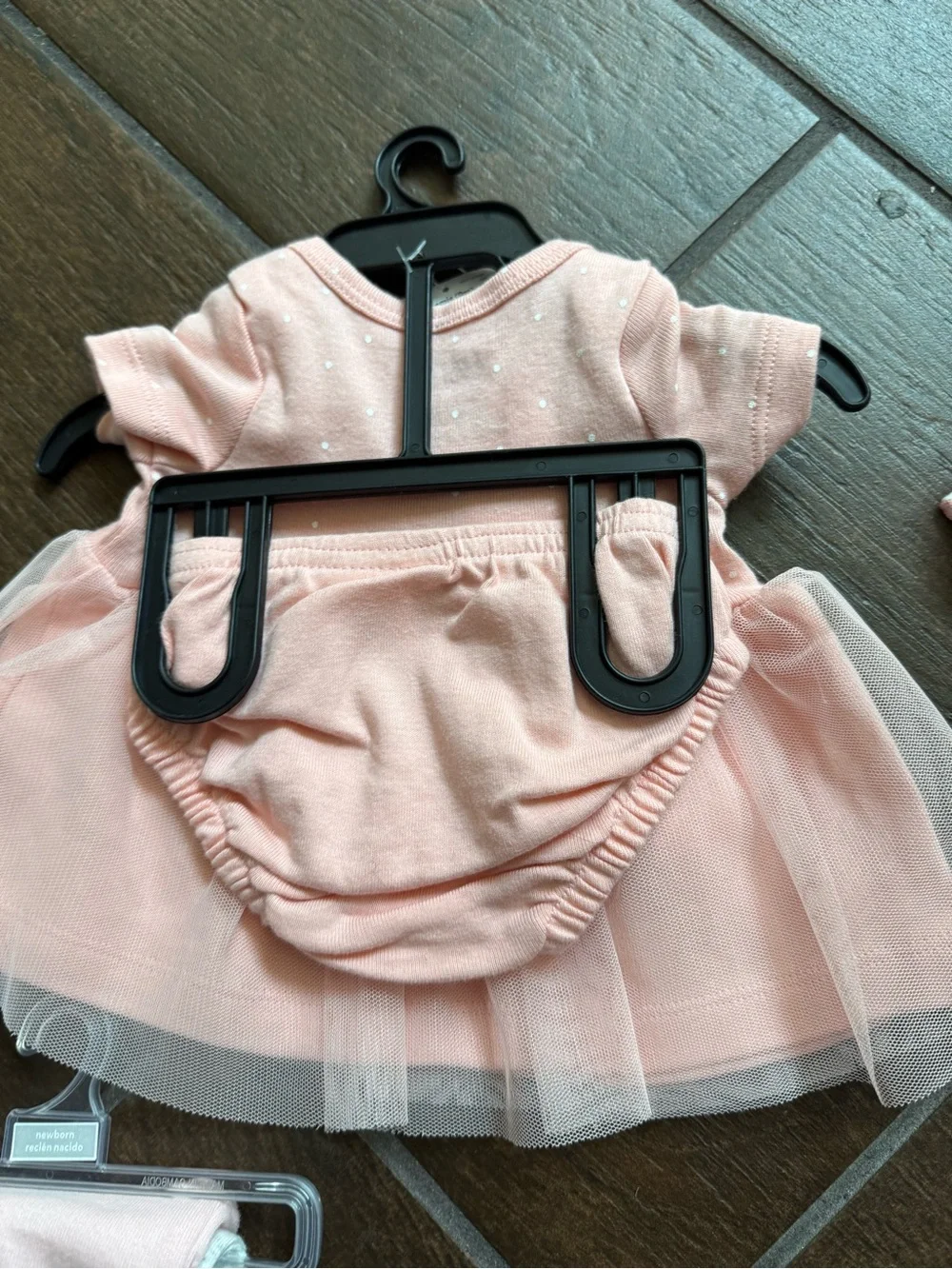 Carter's Child of Mine Pink Floral Baby Dress & Bodysuit Set